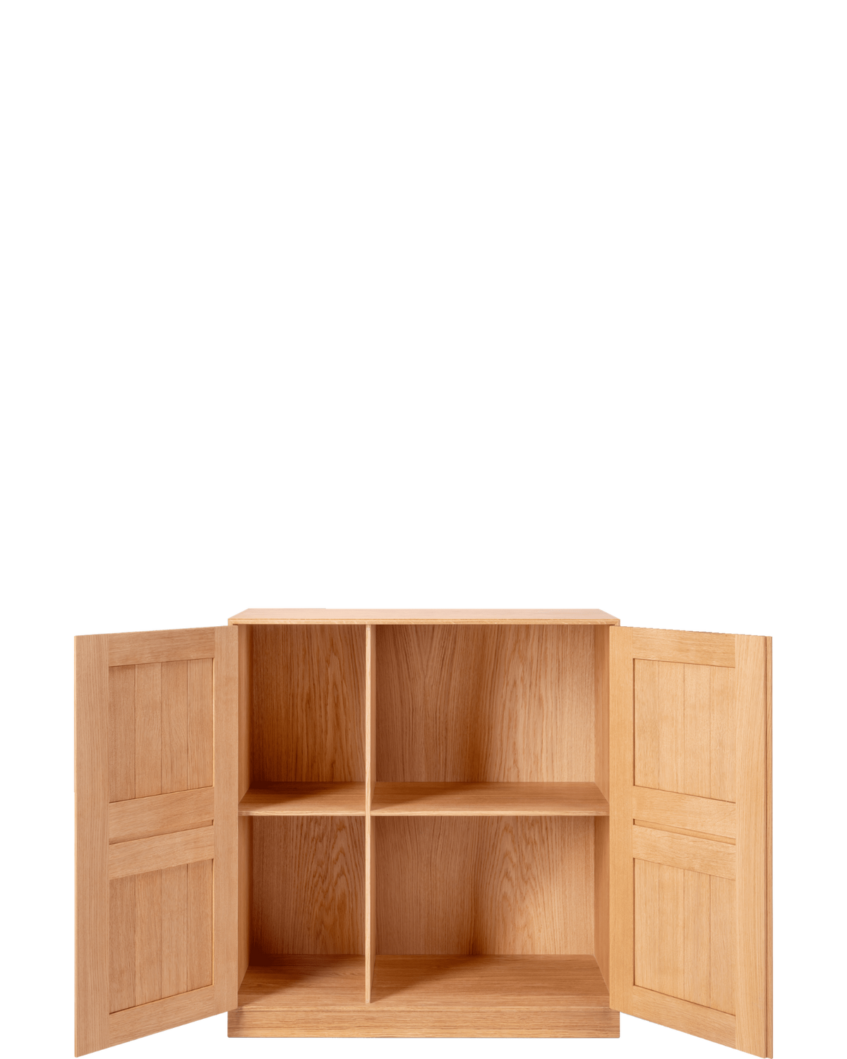 MK73 Cabinet（扉を開けた状態）/ Oak oil - real-scale / floor baseline y1874 / 1.00px=1mm