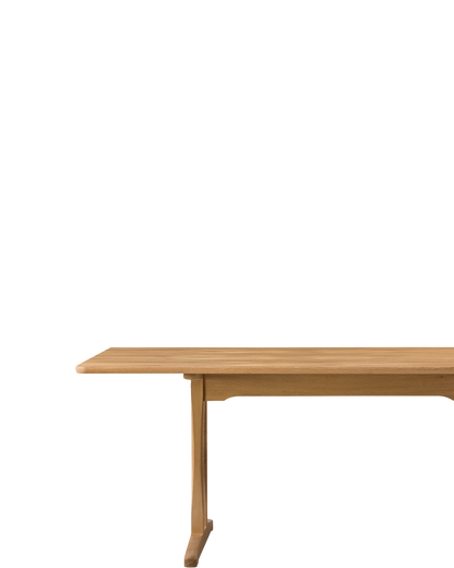 C18 Shaker Table 180x90 / Oak oil - real-scale / floor baseline y1874 left x250 / 1.00px=1mm