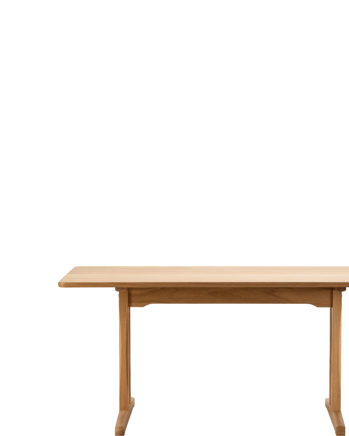 C18 Shaker Table 160x80 / Oak oil - real-scale / floor baseline y1874 left x250 / 1.00px=1mm