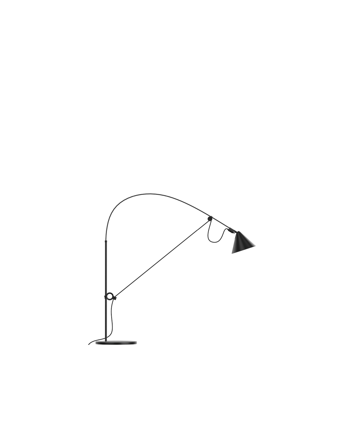 AYNO S Table Lamp Black - scaled / table baseline y1499 / 1.00px=1mm