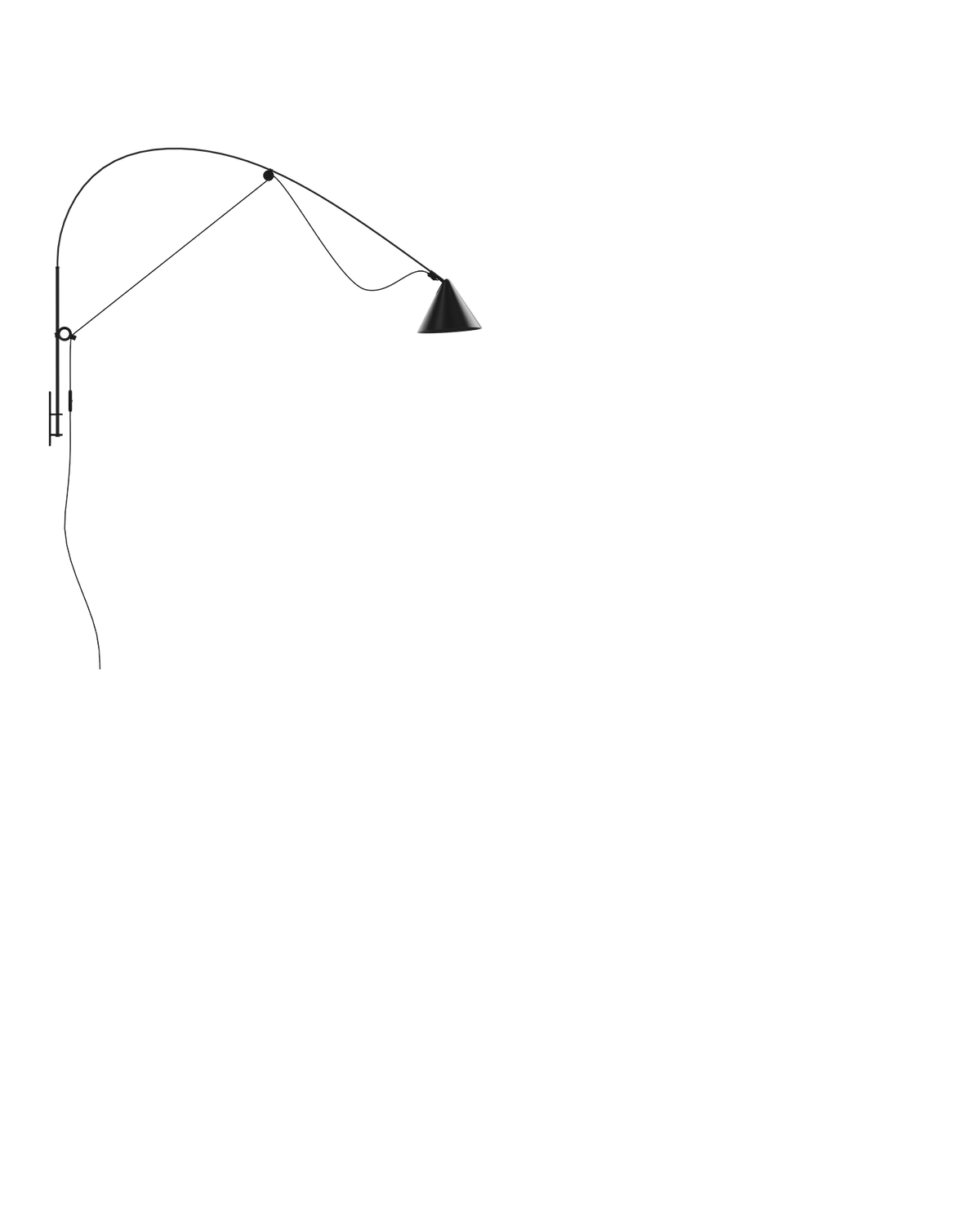AYNO Wall Lamp L Black - scaled / 0.55px=1mm