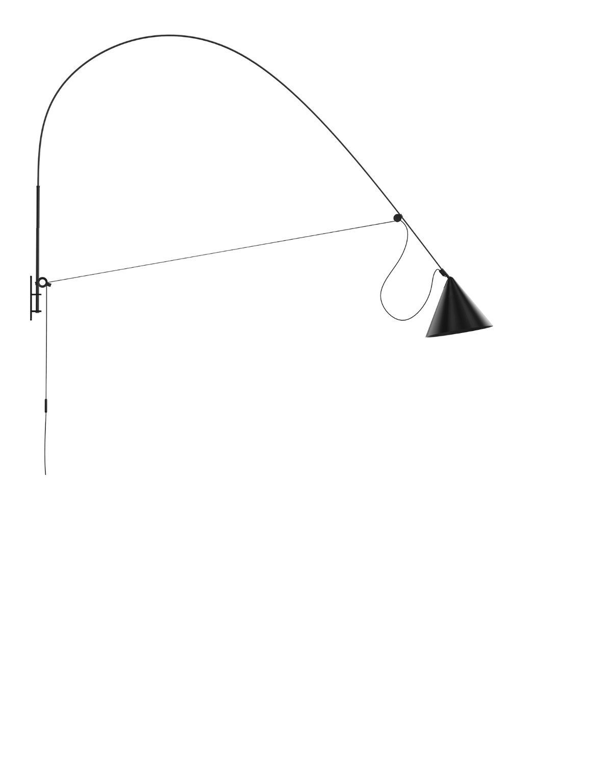 AYNO Wall Lamp XL Black - scaled / 0.55px=1mm