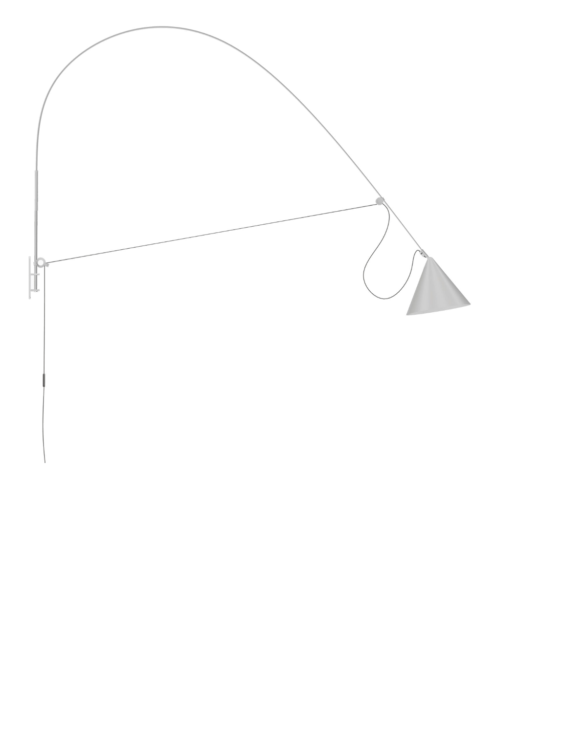 AYNO Wall Lamp XL Silk Grey - scaled / 0.55px=1mm