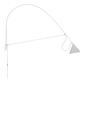 AYNO Wall Lamp XL Silk Grey - scaled / 0.55px=1mm