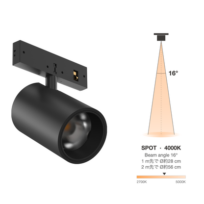The Micro Running Magnet Micro Spot Black Spot 16° 4000K