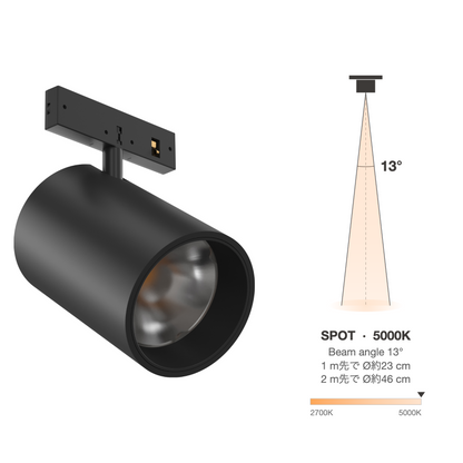 The Micro Running Magnet Spot Black Spot 13° 5000K