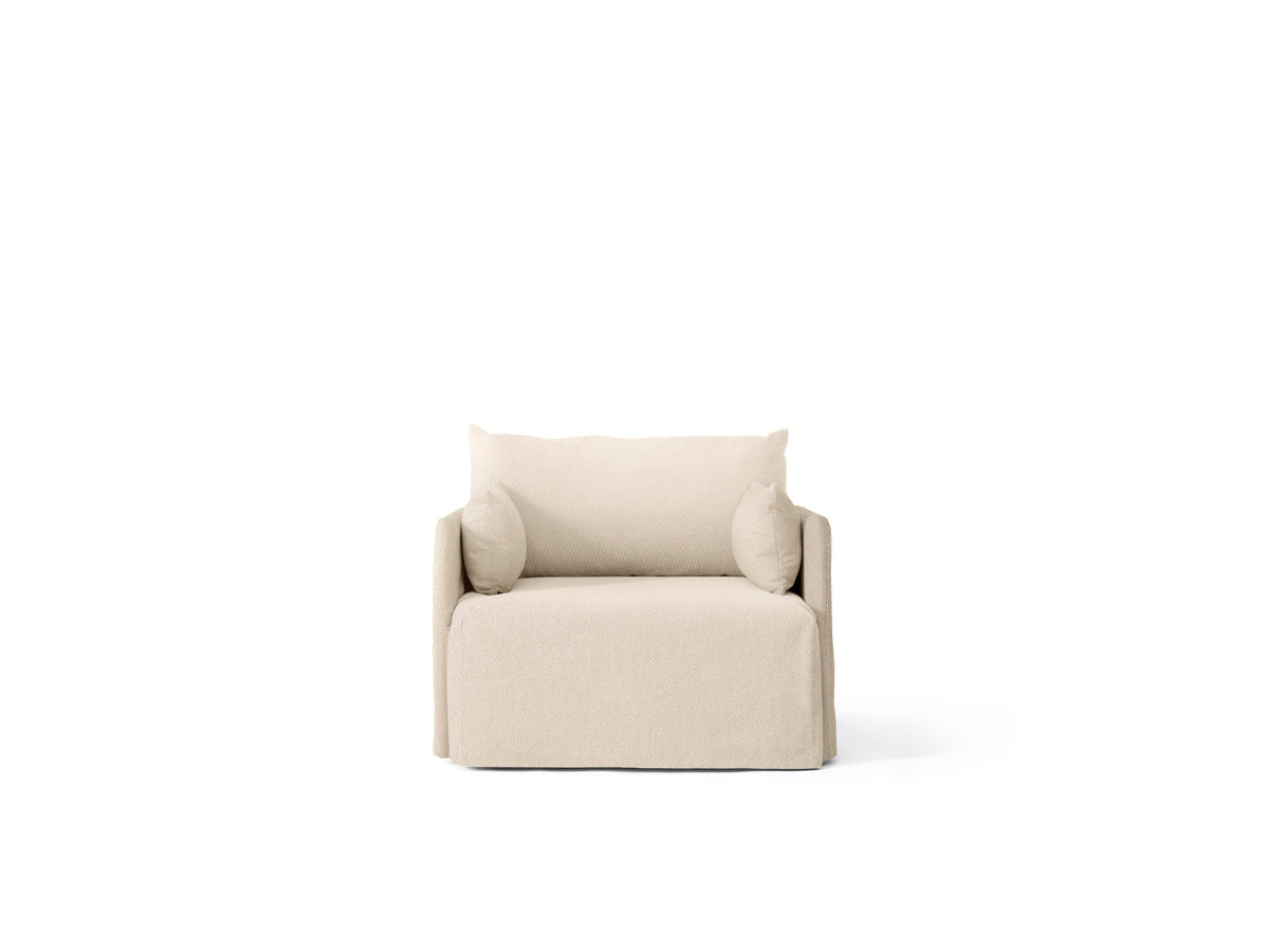 Offset Sofa Loose Cover 1 Seater Logan 01 Jasmine