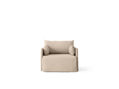 Offset Sofa Loose Cover 1 Seater Logan 02 Sand