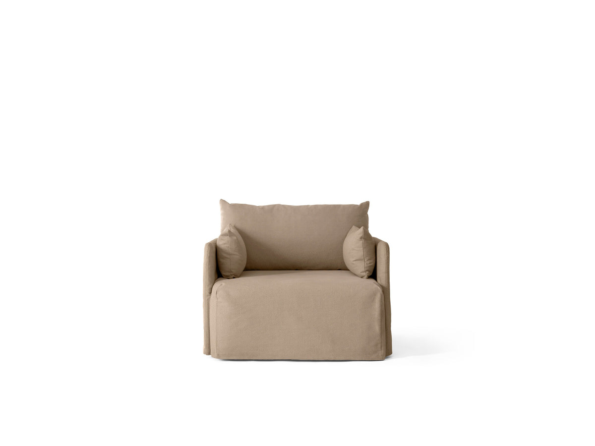 Offset Sofa Loose Cover 1 Seater Logan 03 Flint