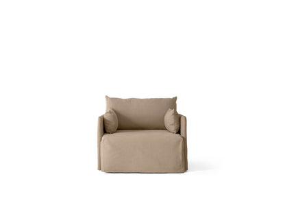 Offset Sofa Loose Cover 1 Seater Logan 03 Flint