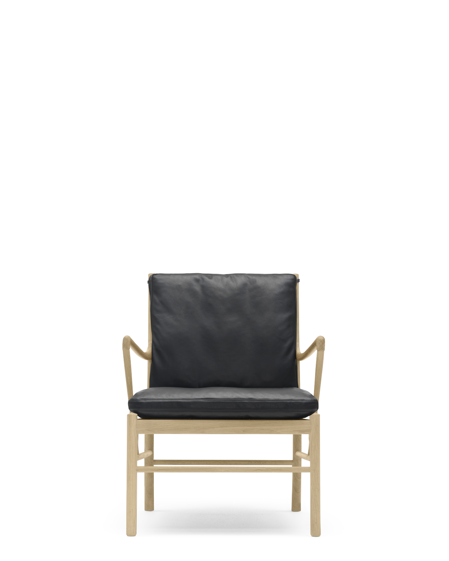 OW149 Colonial Chair Oak Oil / Leather Group B THOR 301 front