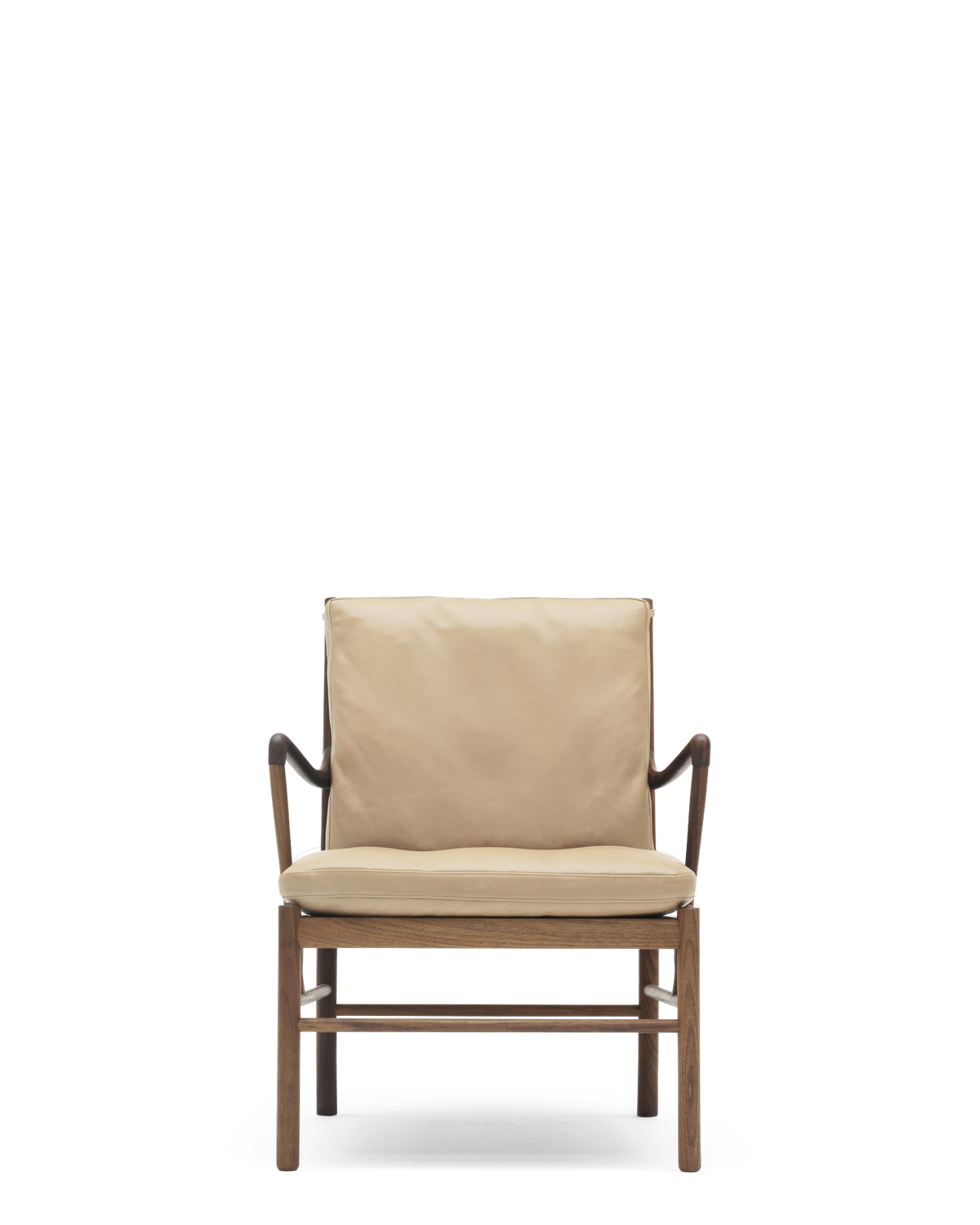 OW149 Colonial Chair Walnut Oil / Leather Group C SIF 90 front