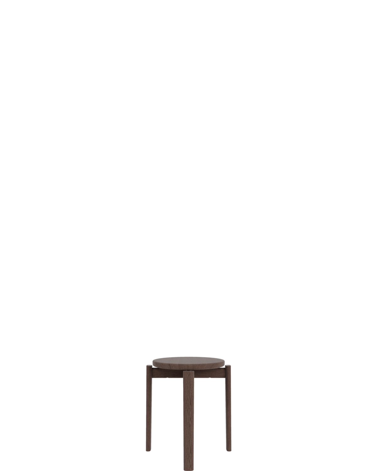 Passage Stool - Dark Stained Oak