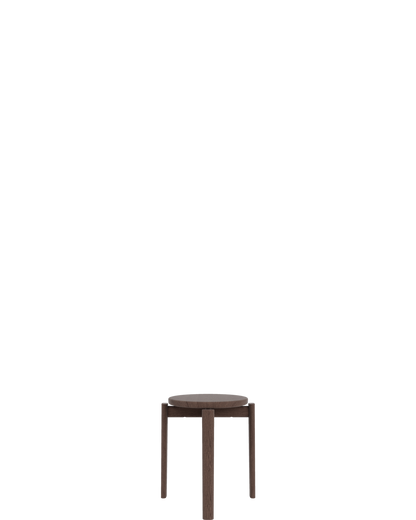Passage Stool - Dark Stained Oak