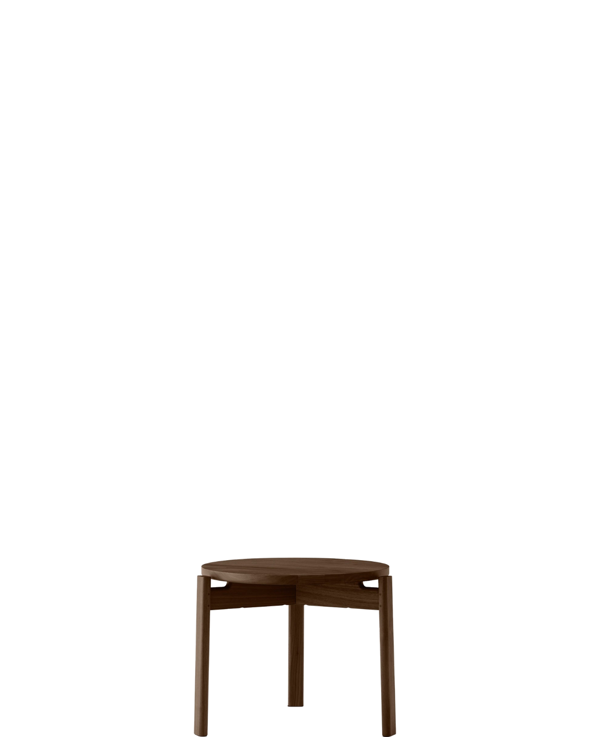 Passage Lounge Table Φ50 Dark Stained Oak - floor baseline y1874 centred x750 / 1.00px=1mm