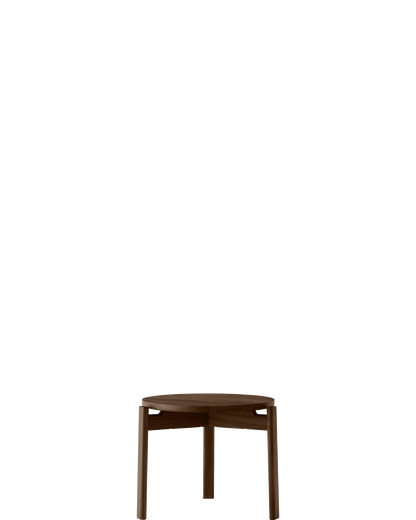 Passage Lounge Table Φ50 Dark Stained Oak - floor baseline y1874 centred x750 / 1.00px=1mm