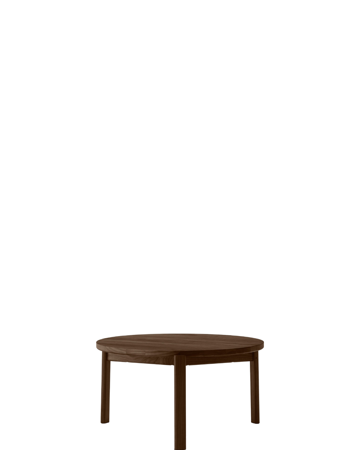 Passage Lounge Table Φ70 Dark Stained Oak - floor baseline y1874 centred x750 / 1.00px=1mm