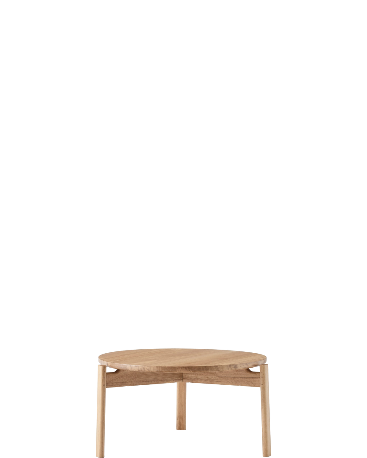 Passage Lounge Table Φ70 Natural Oak - floor baseline y1874 centred x750 / 1.00px=1mm