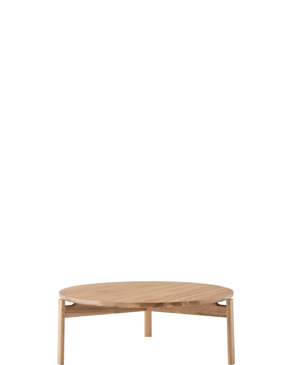 Passage Lounge Table Φ90 Natural Oak - floor baseline y1874 centred x750 / 1.00px=1mm