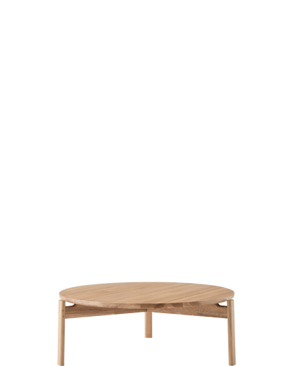 Passage Lounge Table Φ90 Natural Oak - floor baseline y1874 centred x750 / 1.00px=1mm