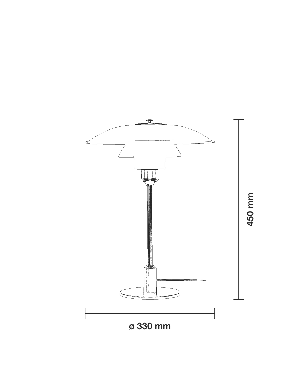PH 3½-2½ Table サイズ