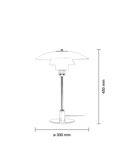 PH 3½-2½ Table サイズ