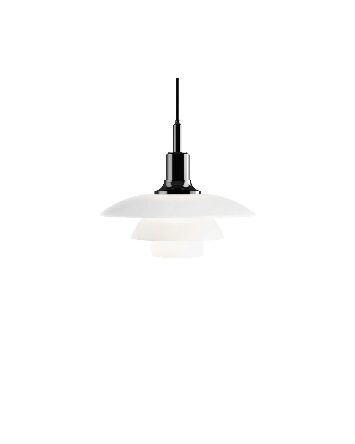 PH 3½-3 Glass Pendant Black Metallised