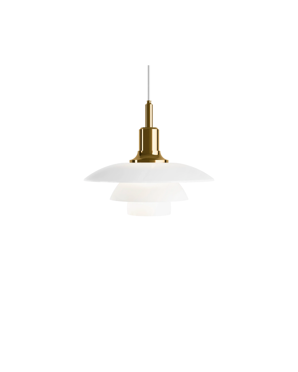 PH 3½-3 Glass Pendant Brass Metallised