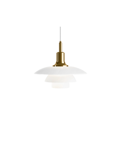 PH 3½-3 Glass Pendant Brass Metallised