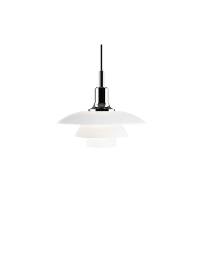 PH 3½-3 Glass Pendant Chrome